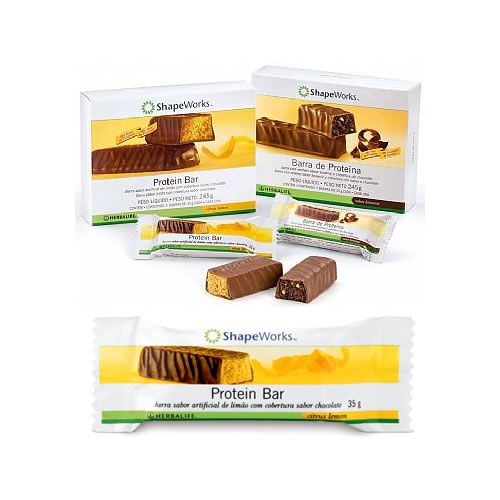 Barras de Proteína sabor artificial de limão
